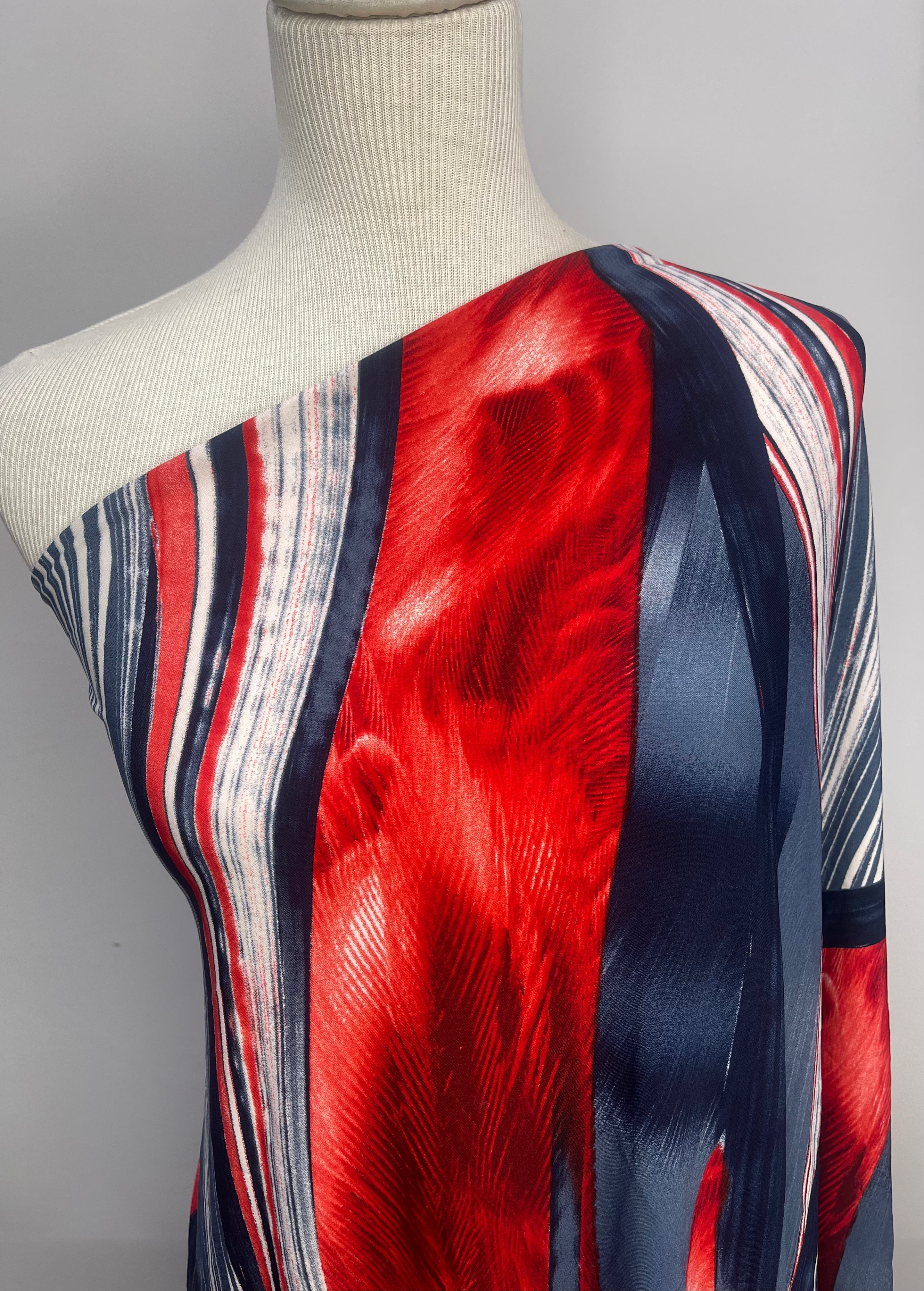 Printed Lycra - Fire Swirls - 150cm