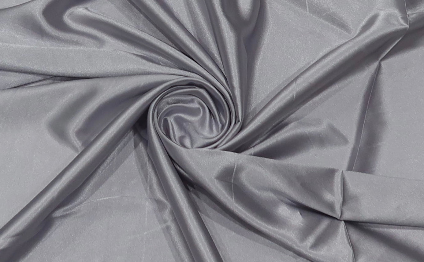 Stretch Satin - Silver - 150cm