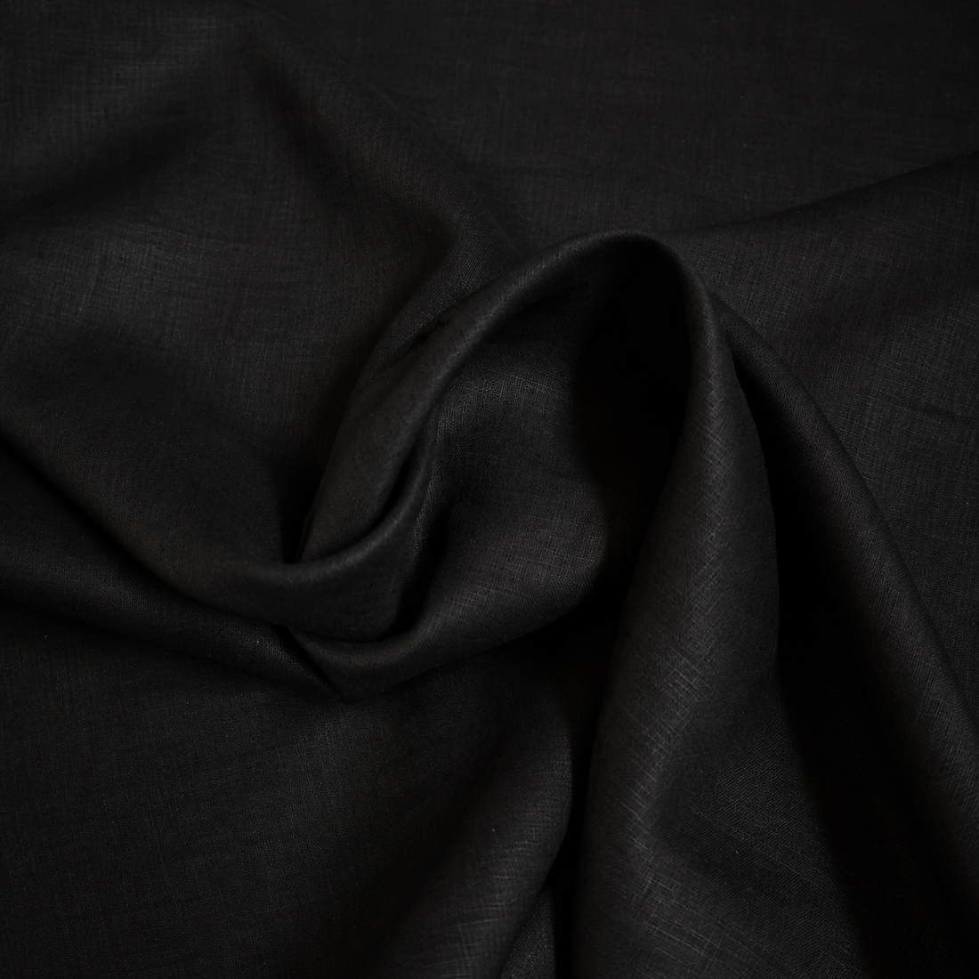 100% Linen - Black - 138cm