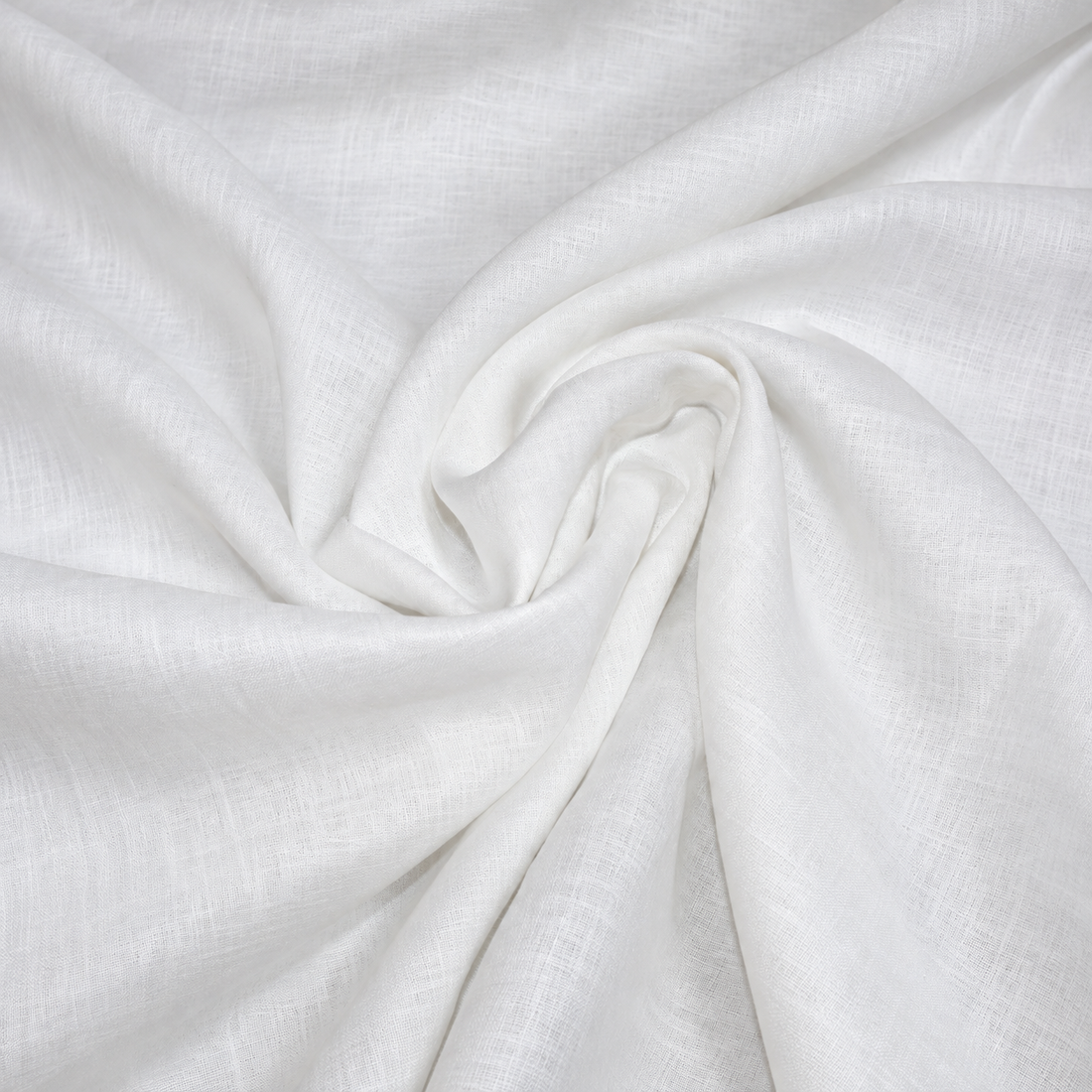 100% Linen - White - 138cm