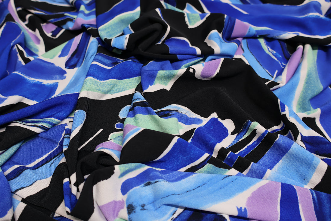 Printed Lycra - Ink Pool - 150cm