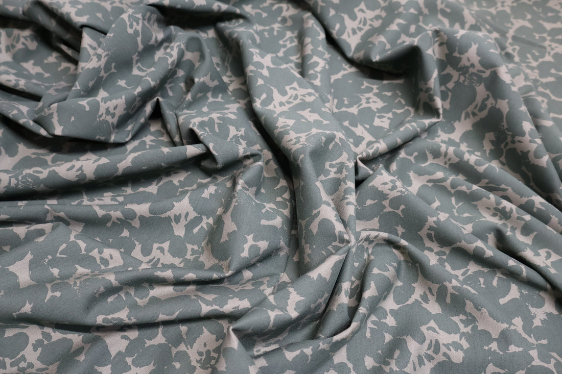 Designer Printed Ponte - Green Latice - 155cm
